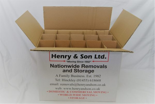 An image of a bottle carton insert which can hold 15 bottles and available to buy for £5.00