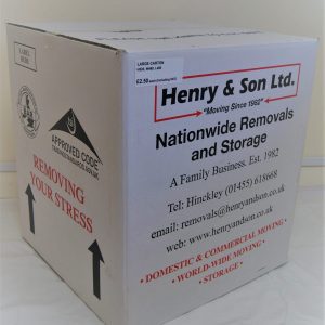 An image of a large removal carton (H520 x W465 x L480) available to buy for £2.50