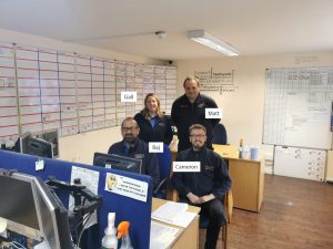An image of the Hinckley Storage office team