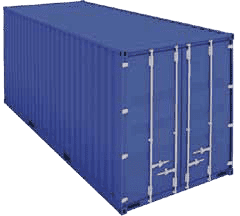 An image of a large Hinckley self storage container